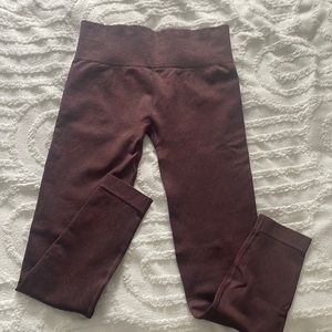 Gymshark Adapt Fleck Seamless leggings- brown/red, small